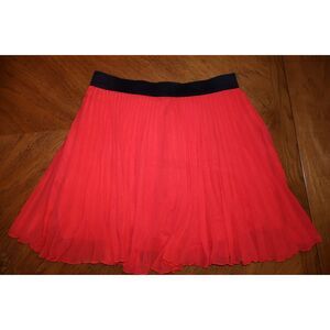 Abercrombie Red Pleated Skirt MEDIUM